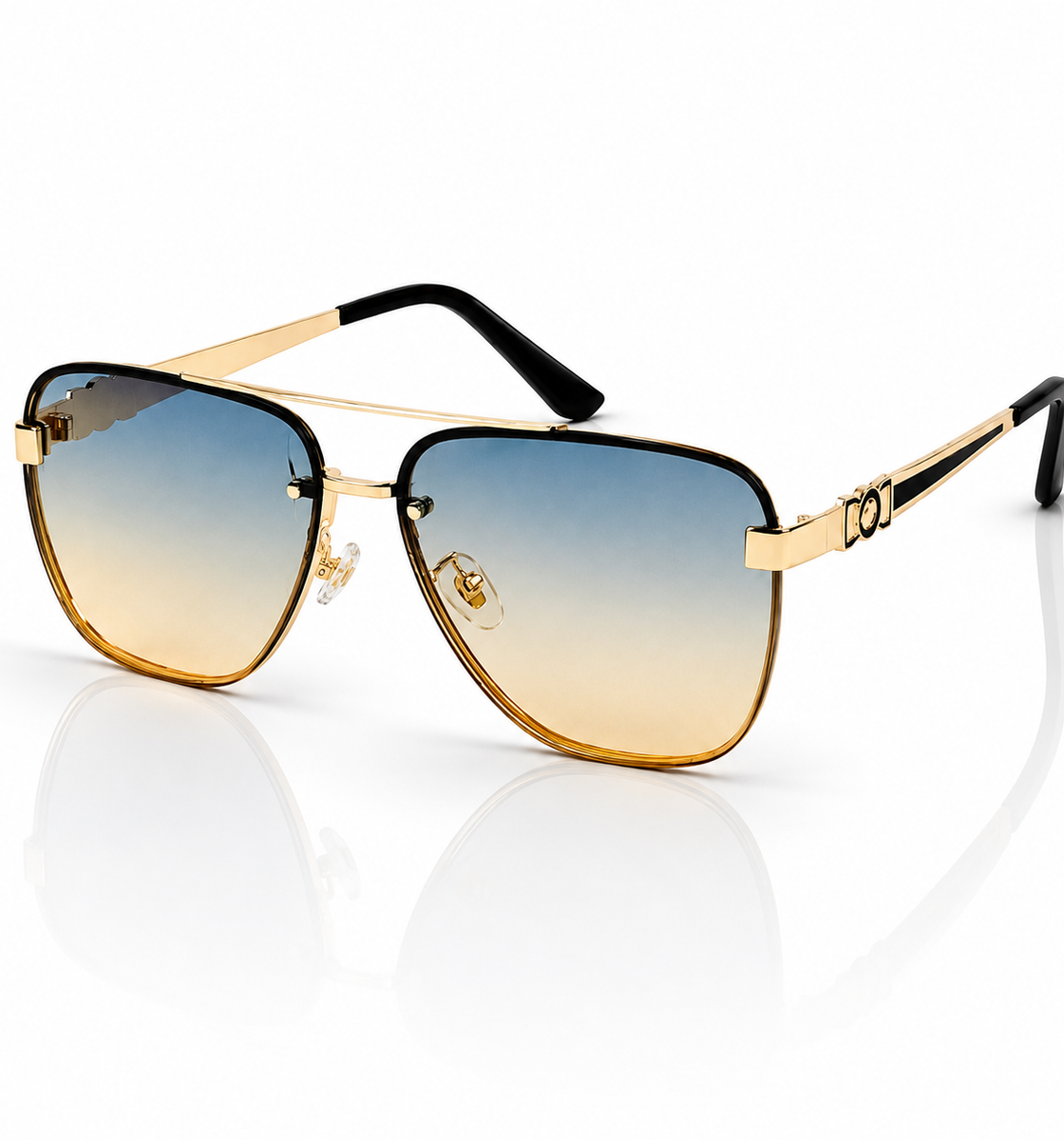 Versace – 22211 – 60 – Golden Multi – Metal – Sunglasses – Unisex