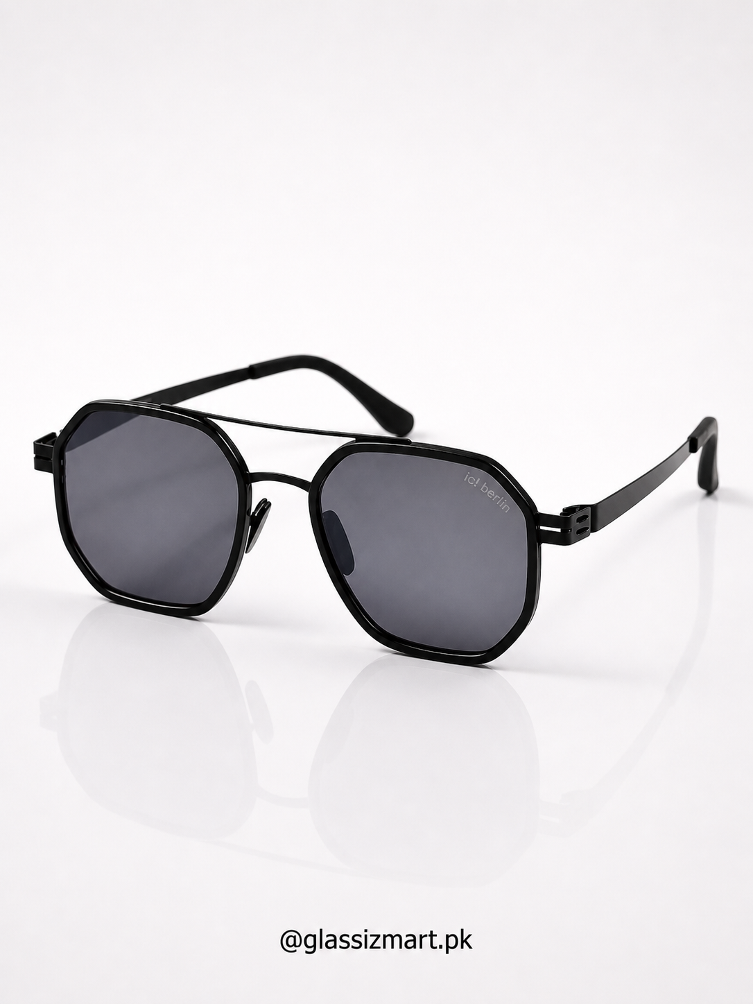 ICI BERLIN – 8022 – 56 – Black –  Metal - Sunglasses – Unisex