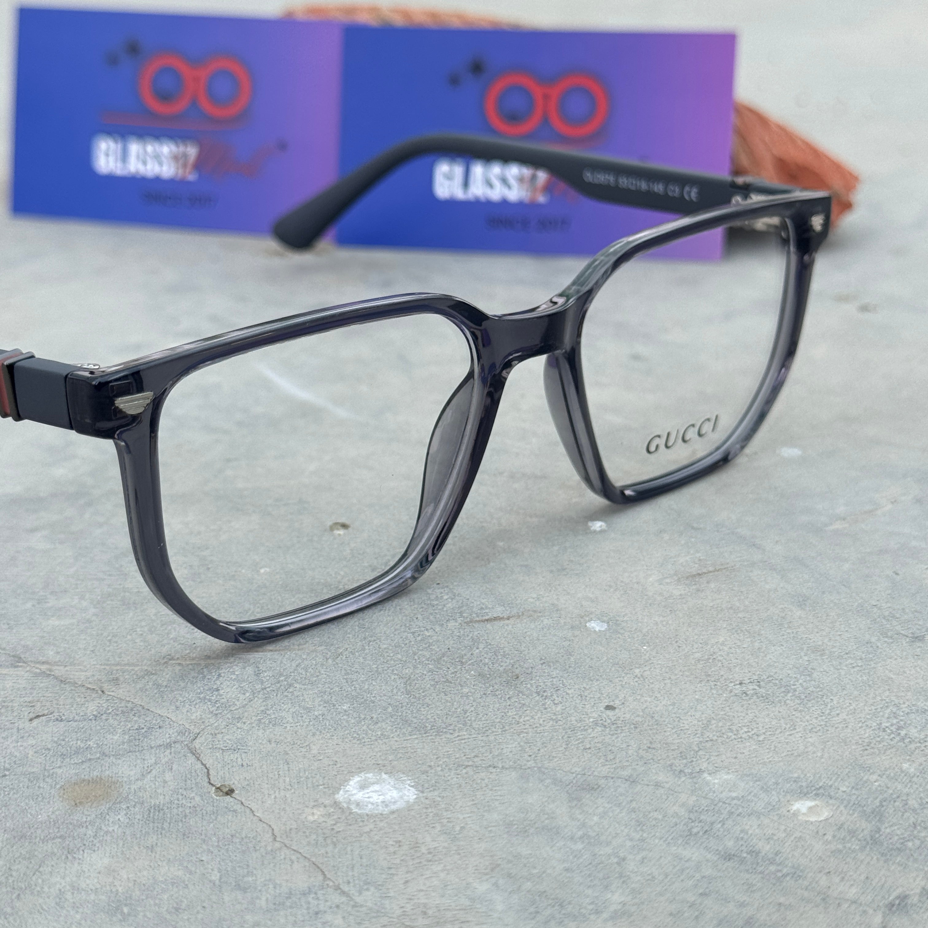 Gucci – 575 – 53 – Grey –  Acetate - Optics – Unisex - Premium