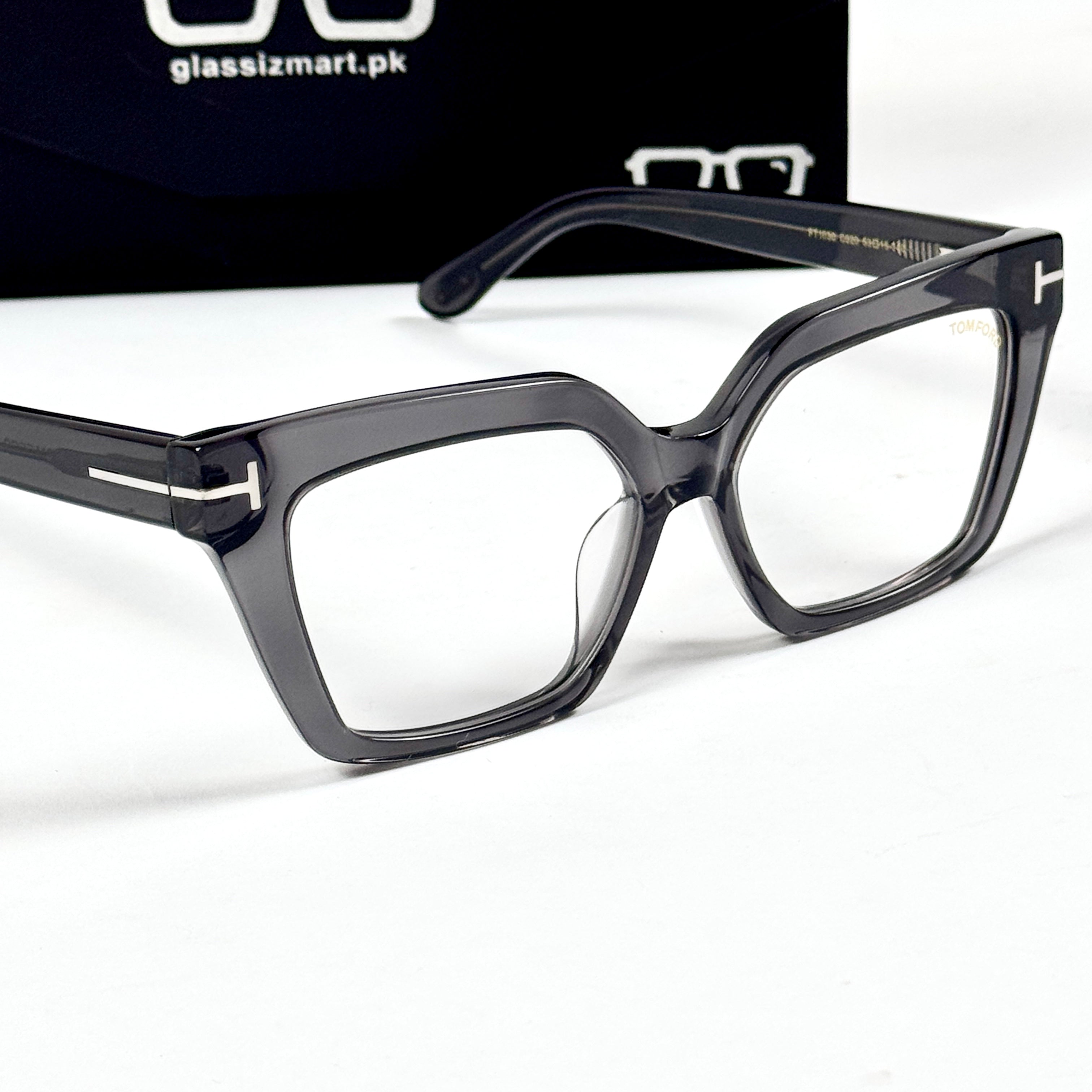 Tom Ford – 1030 – 53 – Grey –  Acetate - Optics – Unisex - Premium