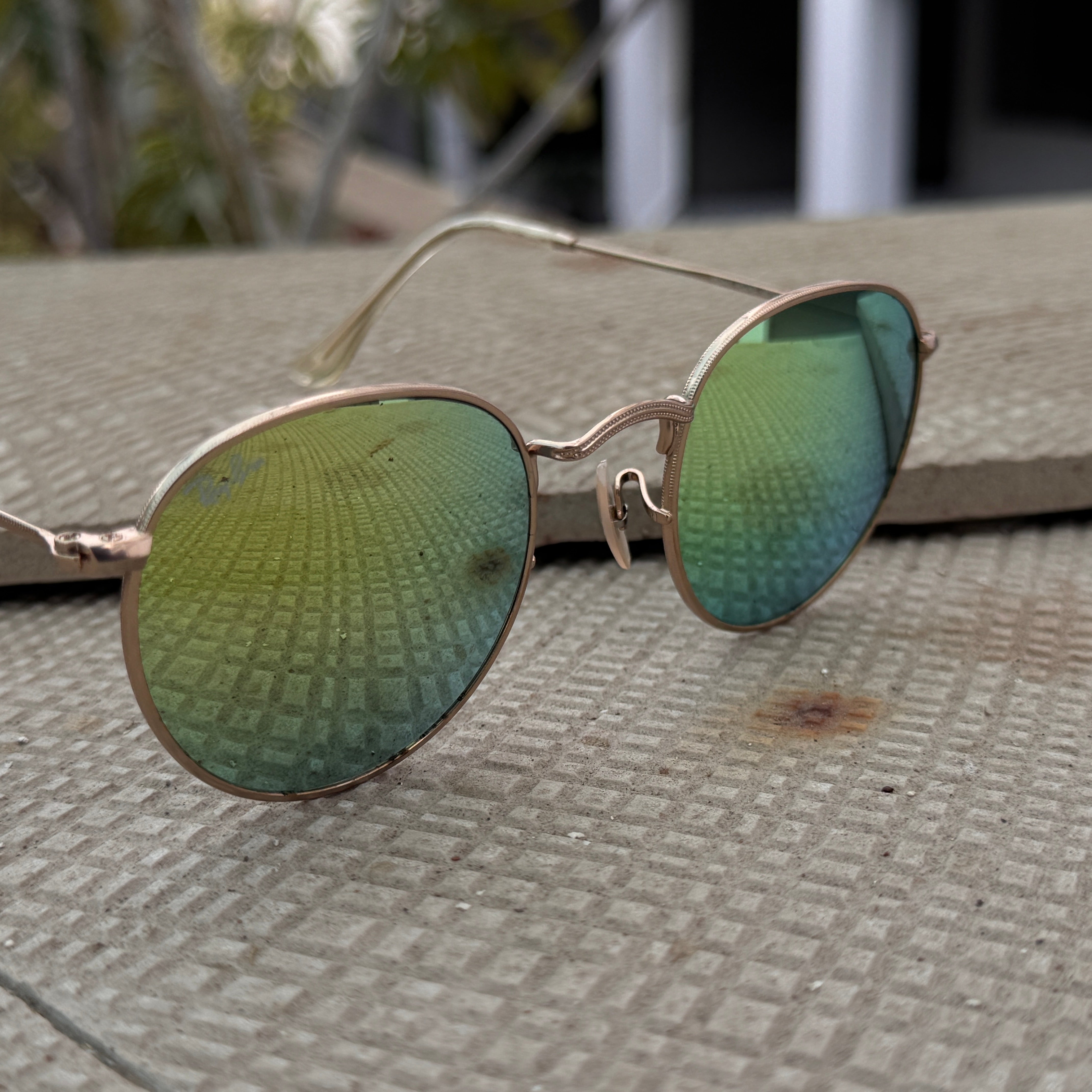 Rayban – 3447 – 50 – Golden Mercury – Metal – Sunglasses – Unisex - Premium