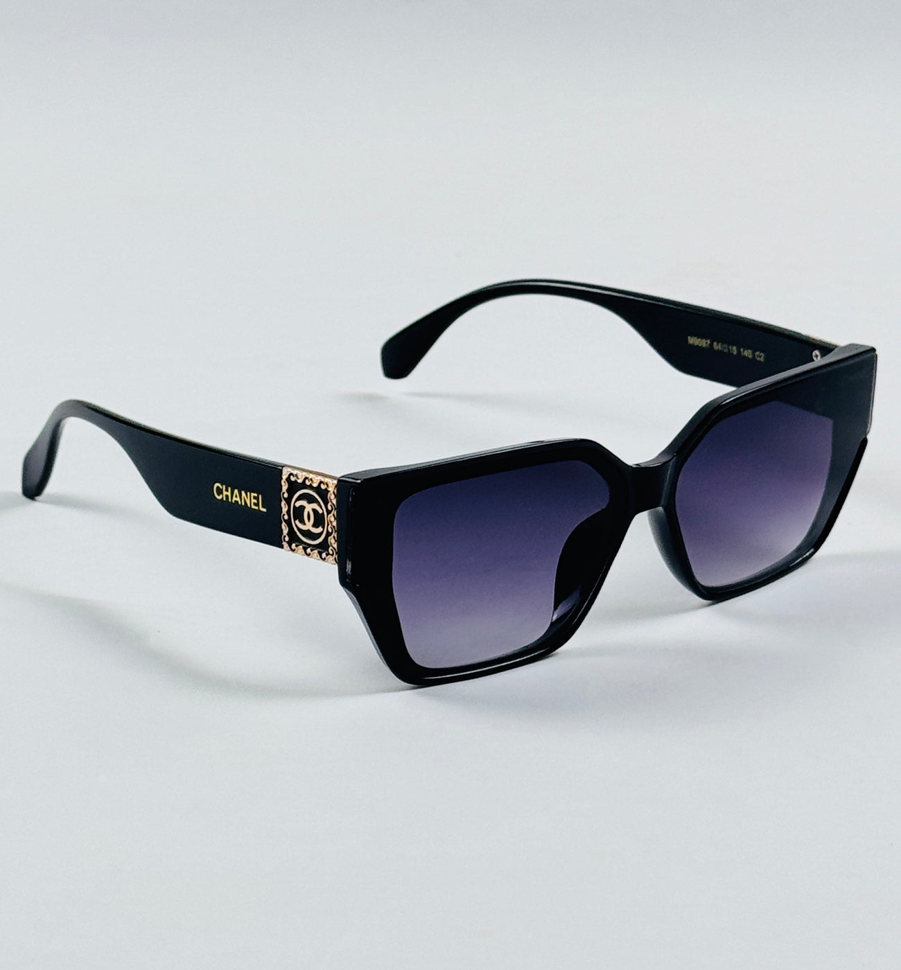 Chanel - 9097 – 64 – Black Gradient – Acetate – Sunglasses – Ladies