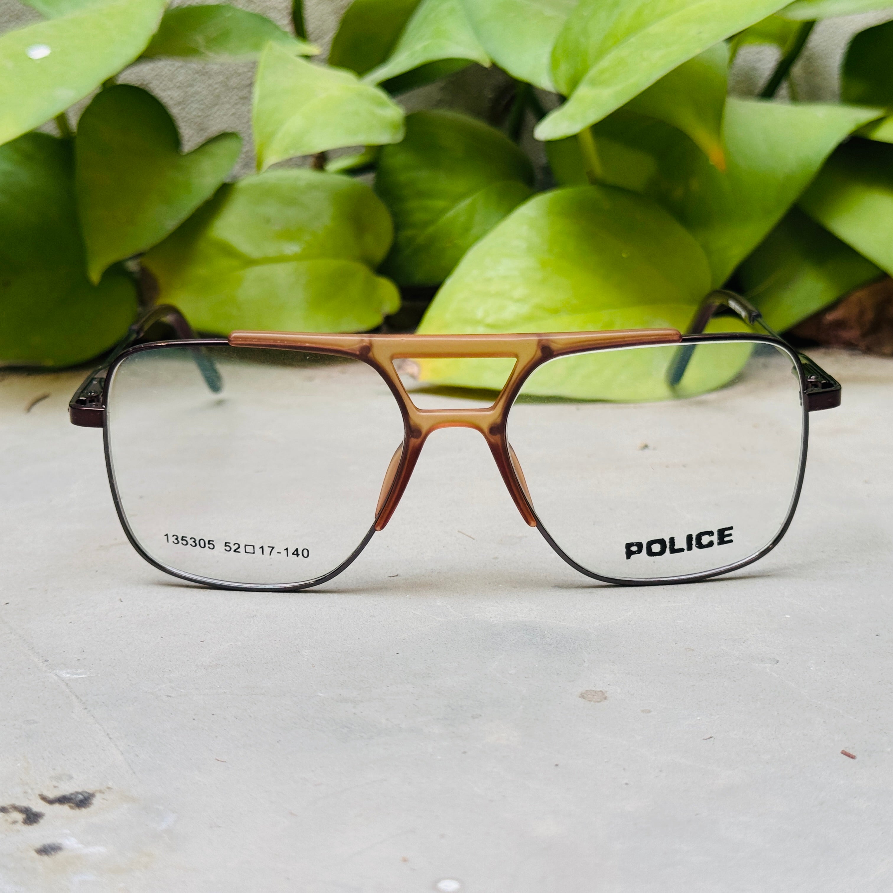 Police – 135305 – 52 – Brown –  Metal - Optics – Unisex