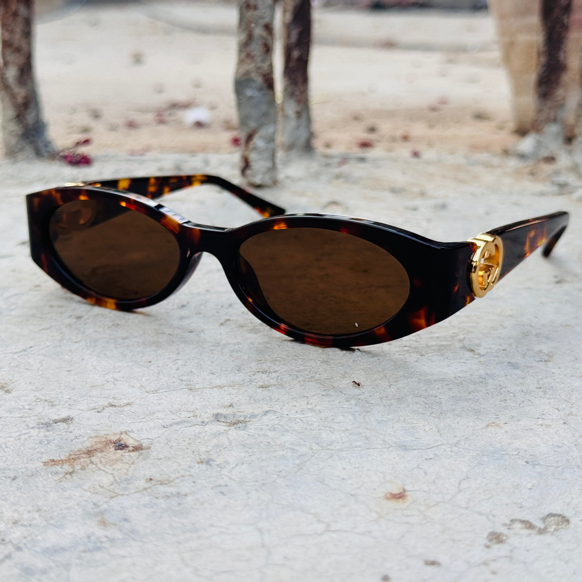 Gucci – 1660 - 54 – Tortoise - Acetate - Sunglasses – Ladies - Premium