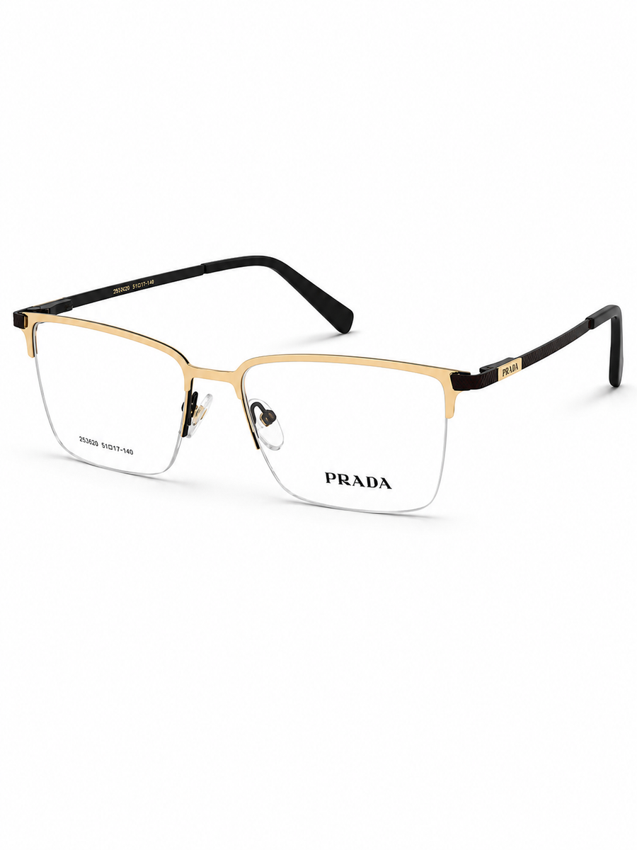 Prada – 253604 – 53 - Golden Black – Metal – Optics - Unisex