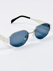 Celine – Triomphe - 55 – Silver Black – Metal – Sunglasses - Unisex