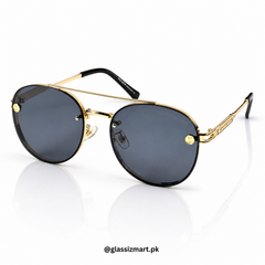 Louis Vuitton – 22296 - 56 – Golden Black - Metal - Sunglasses – Unisex