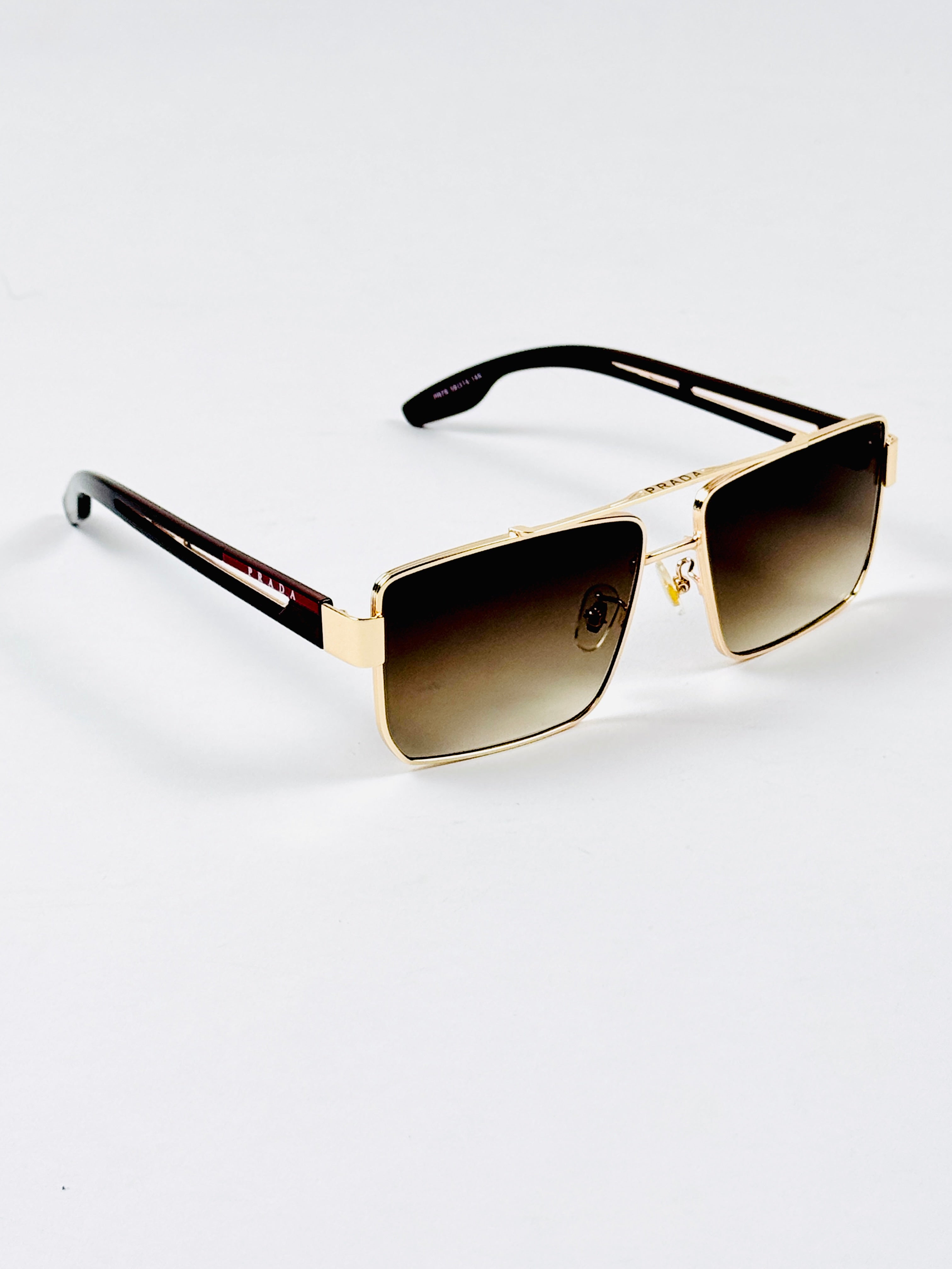 Prada – PR78 – 59 – Golden Brown Gradient – Metal – Sunglasses – Unisex