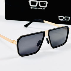 ICI BERLIN – 88329 – 55 – Golden Black –  Metal - Sunglasses – Unisex