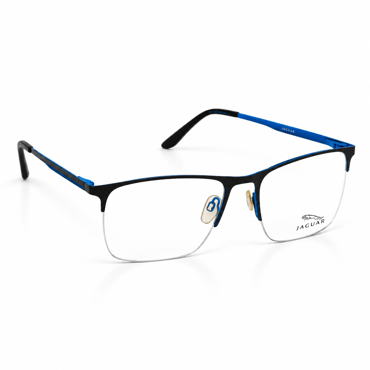 Jaguar – 1006 - 56 – Blue Black - Metal - Optics – Unisex