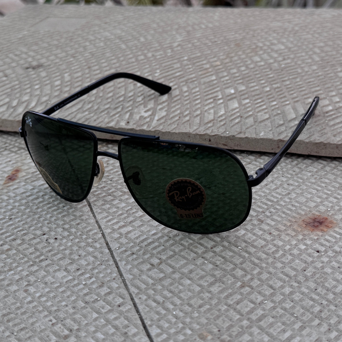Rayban – 8002 – 62 – Black Green – Metal – Sunglasses – Unisex - Premium