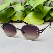 Cartier – 142 – 60 – Brown – Metal - Sunglasses – Rimless - Unisex