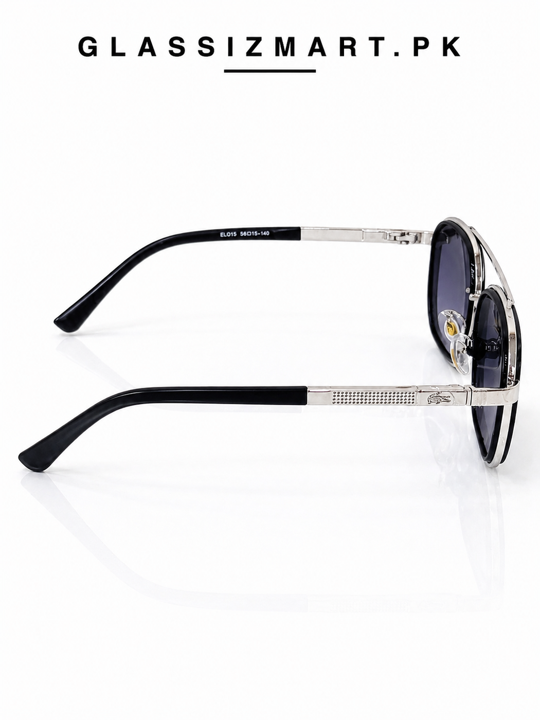 Lacoste – 9005 – 58 – Silver Black Gradient – Metal – Sunglasses – Unisex