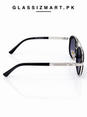 Lacoste – 9005 – 58 – Silver Black Gradient – Metal – Sunglasses – Unisex