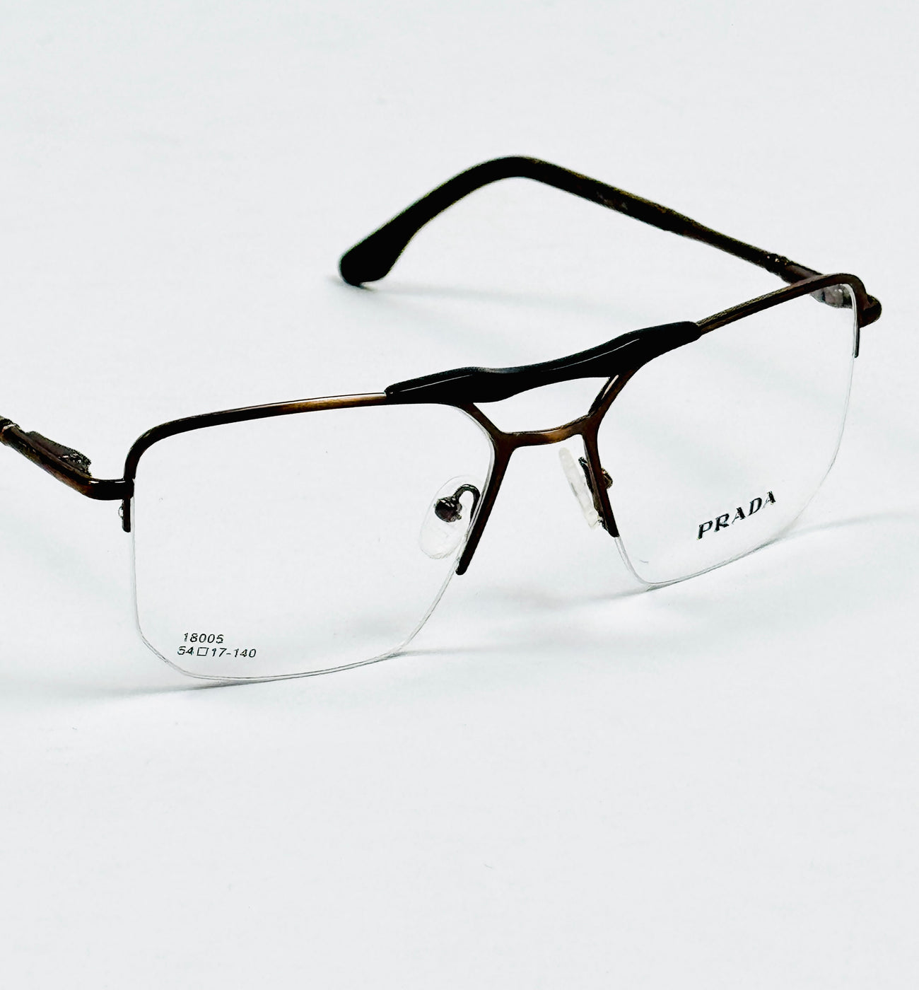 Prada – 18005 – 54 – Brown –  Metal - Optics – Unisex