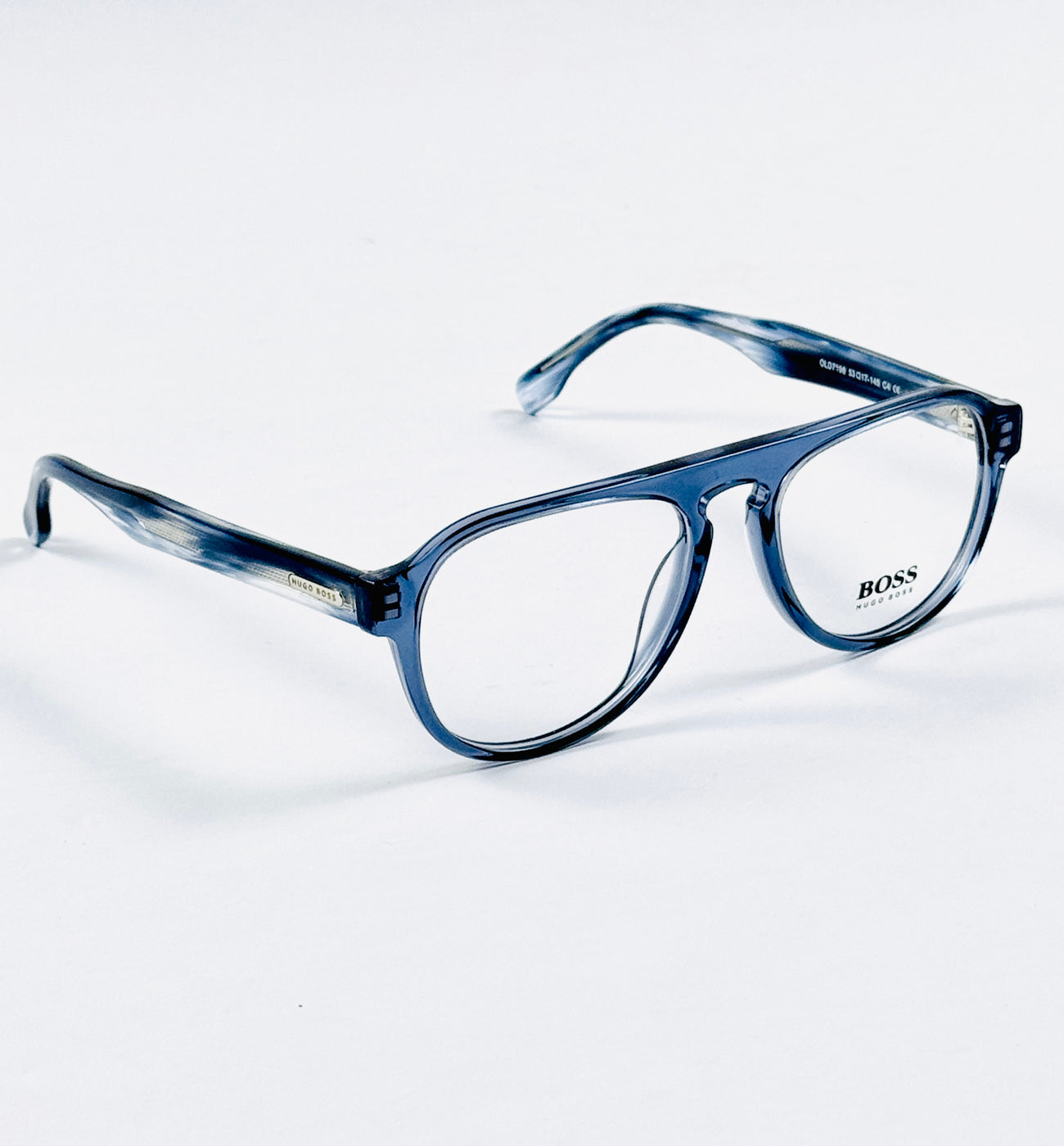 Boss – 7198 – 53 – Blue - Acetate - Optics – Unisex - Premium