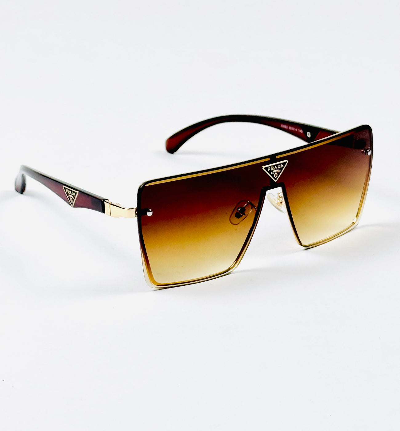Prada – 23082 – 60 – Golden Brown – Metal – Sunglasses – Unisex