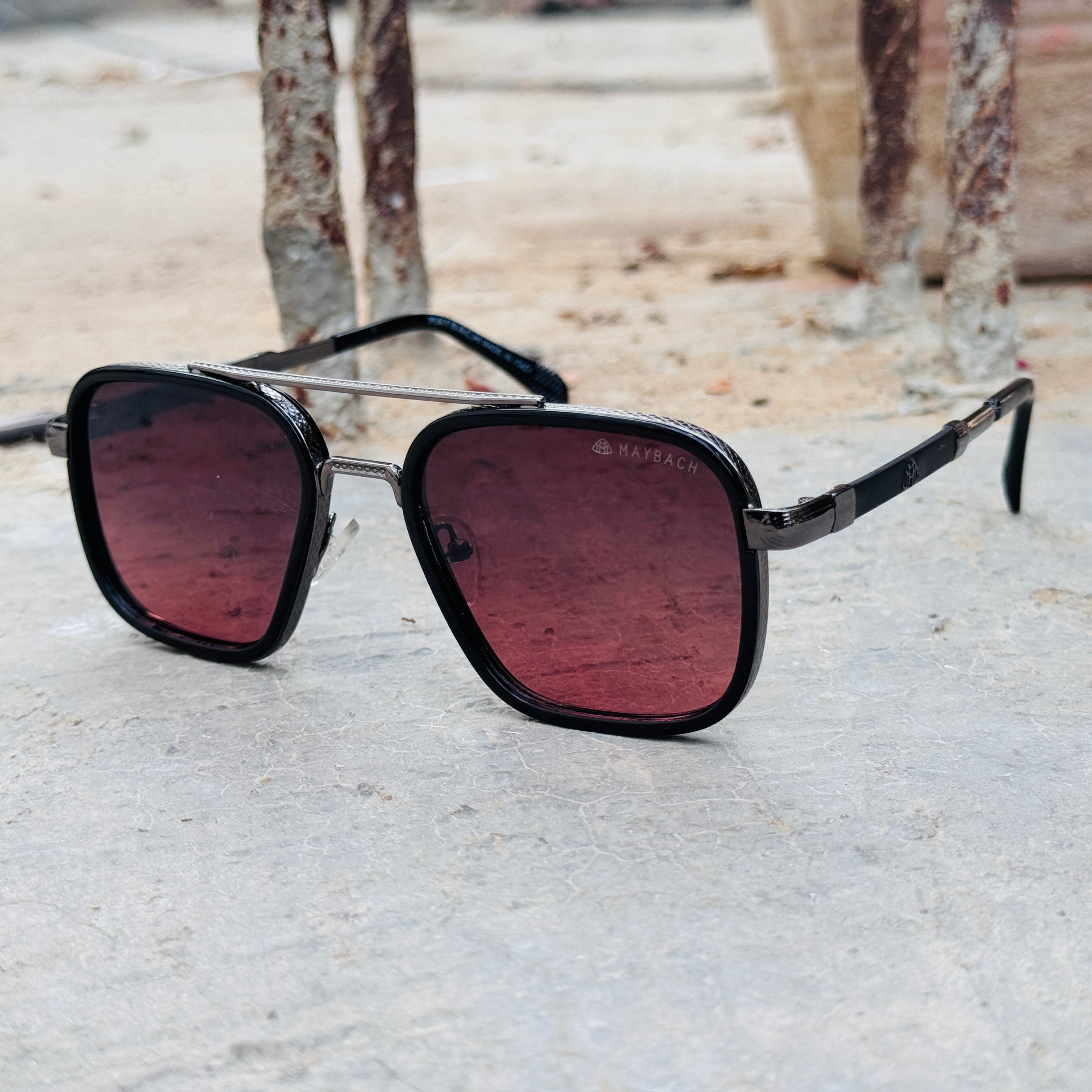 Maybach – 137 – 56 – Grey Purple – Metal – Sunglasses – Unisex