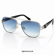 Louis Vuitton – 1708 - 58 – Silver Blue - Metal - Sunglasses – Unisex