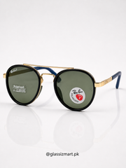 Rayban – 4917 – 54 – Golden Green – Metal – Sunglasses – Unisex