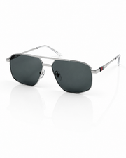 Gucci – 1676 - 58 – Silver Black - Metal - Sunglasses – Unisex - Premium