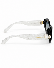 BVLGARI – 49 – Black White Multi – Acetate - Sunglasses - Ladies