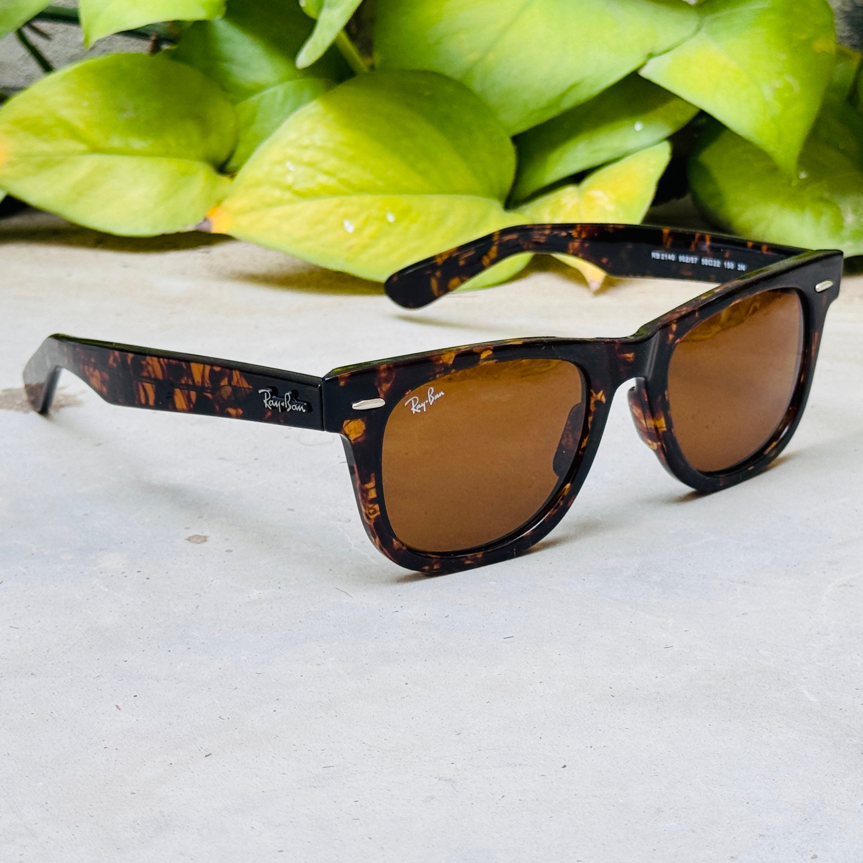 RayBan – 2140 – 54 – Tortoise Brown –  Acetate- Sunglasses – Unisex - Premium
