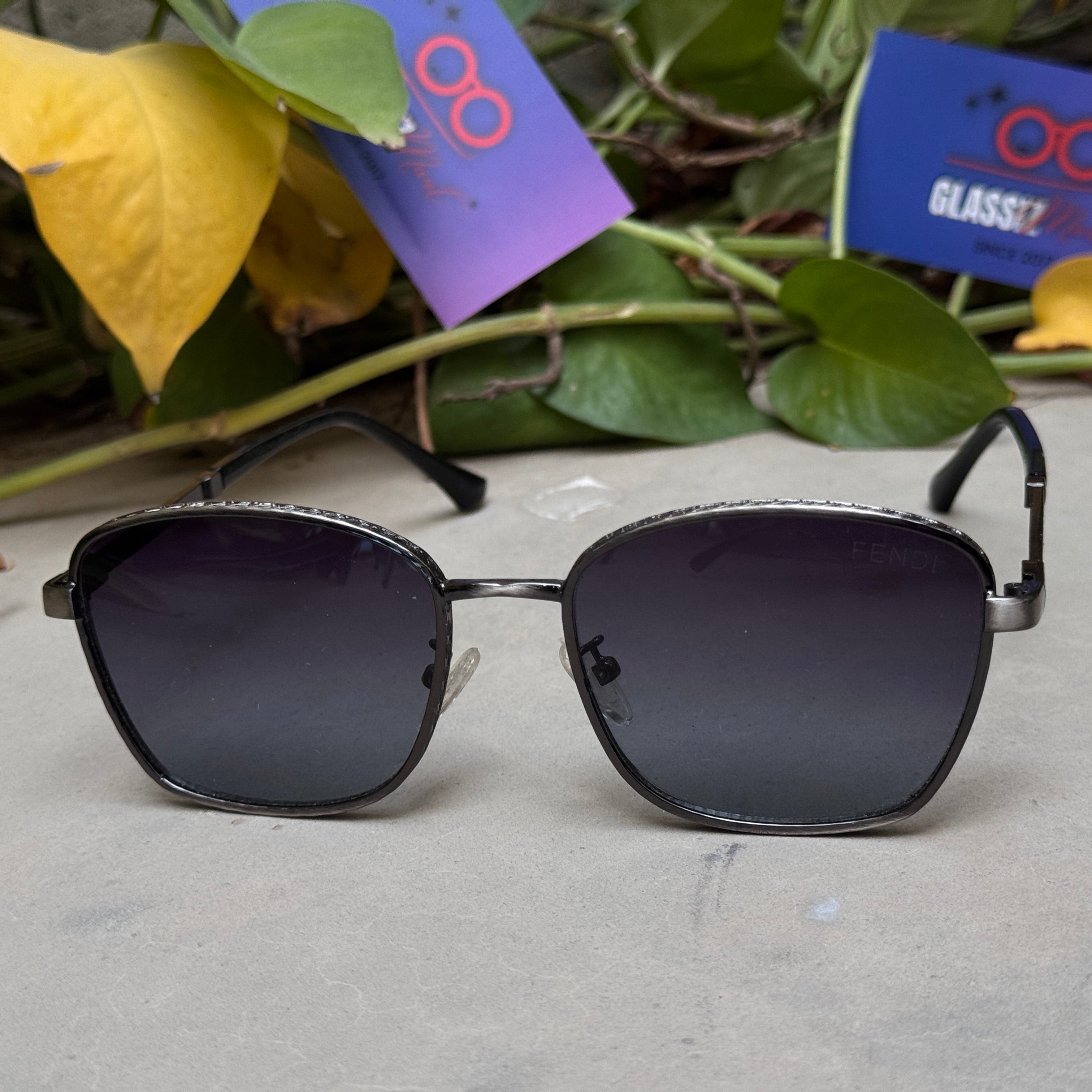 Fendi – 2A669 - 56 – Grey Gradient - Metal - Sunglasses – Unisex