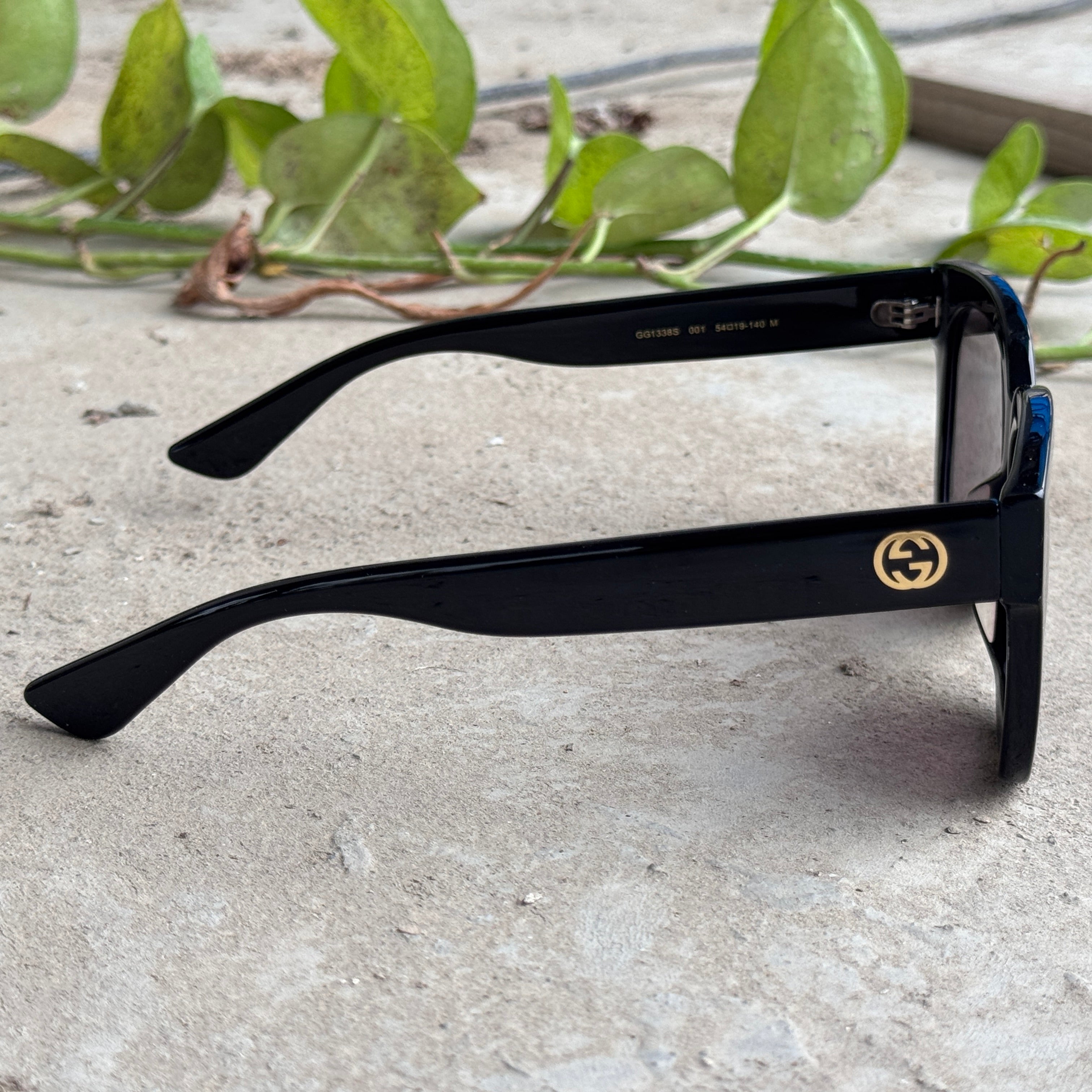 Gucci – 1338 - 50 – Black  - Acetate - Sunglasses – Ladies - Premium