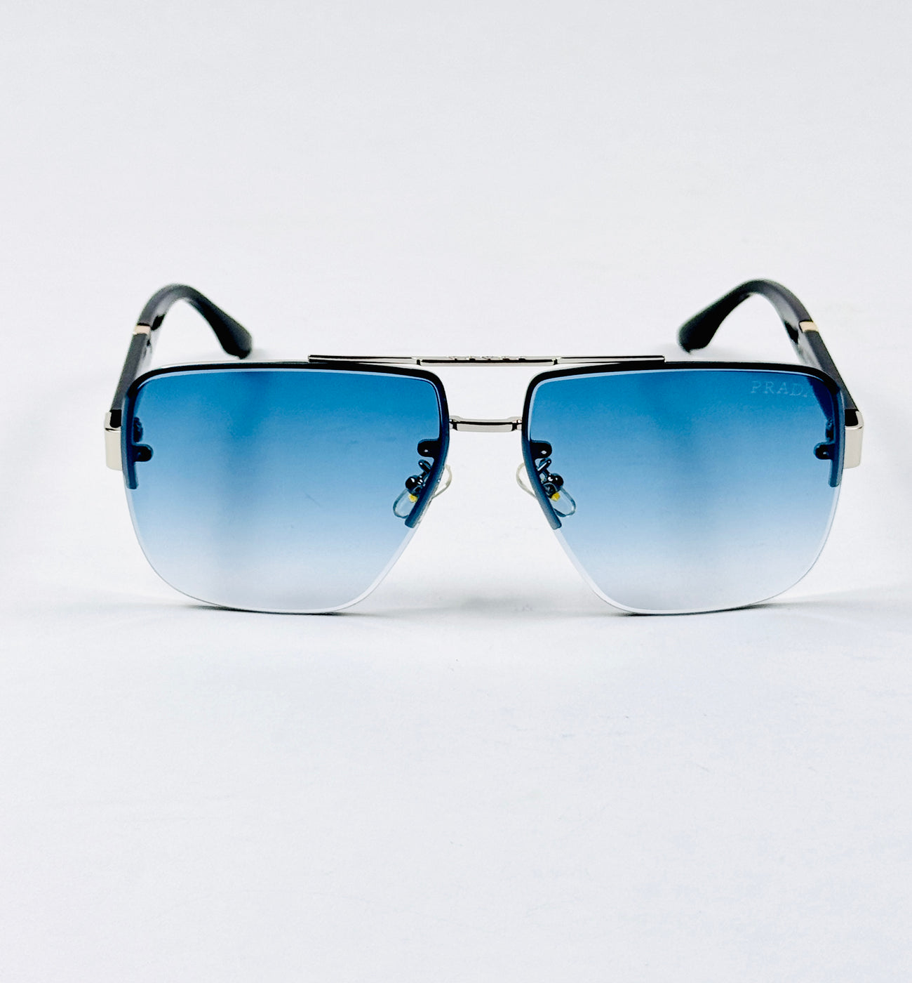 Prada – 23233 – 62 – Silver Blue – Metal – Sunglasses – Unisex