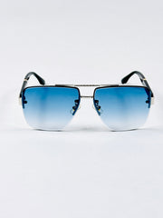 Prada – 23233 – 62 – Silver Blue – Metal – Sunglasses – Unisex