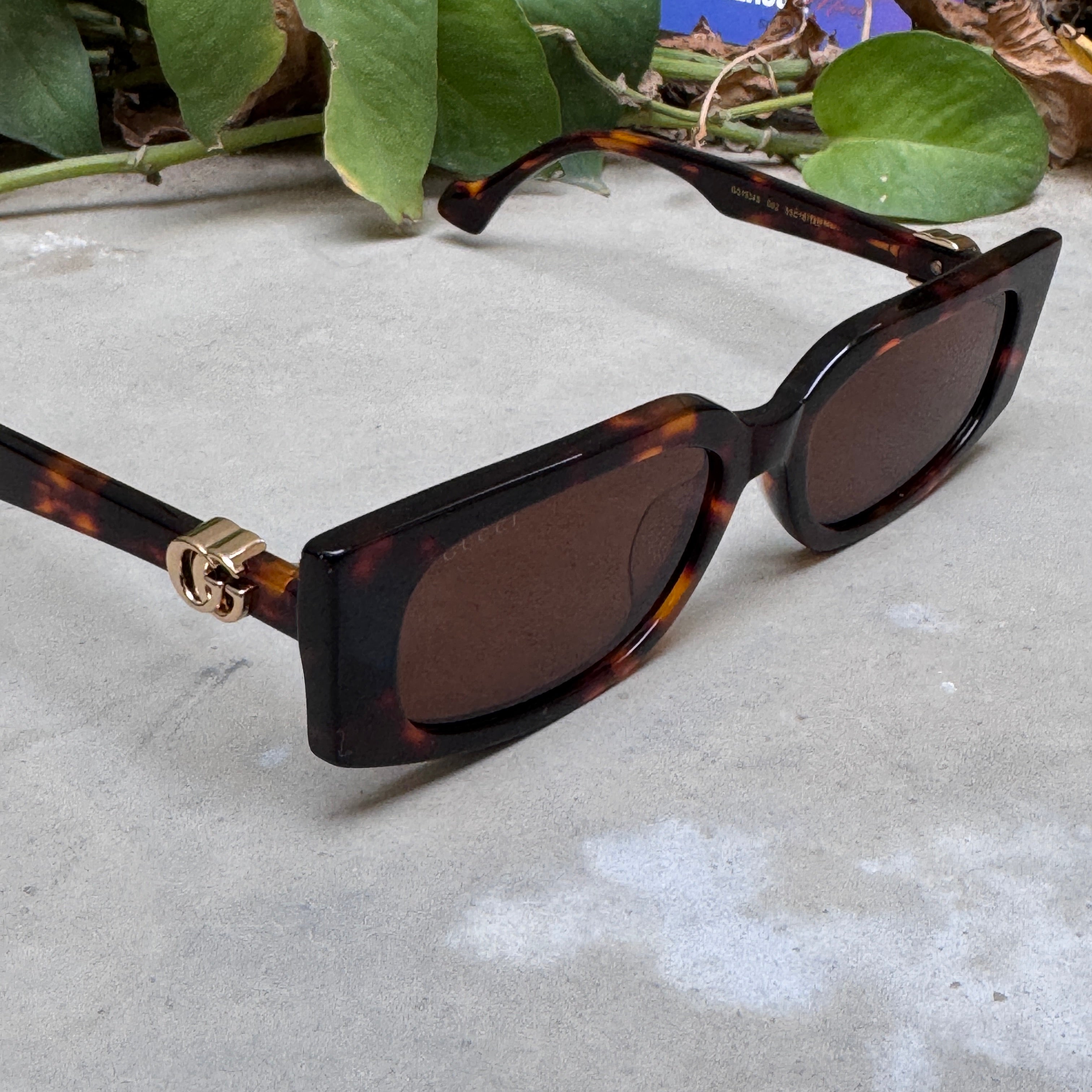Gucci – 1534 - 55 - Tortoise Brown – Acetate - Sunglasses – Ladies - Premium