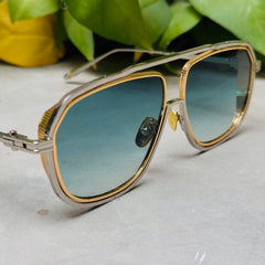 Dita – 164 - 59 –  Silver Blue Gradient - Metal - Sunglasses – Unisex - Premium (Made In Japan)