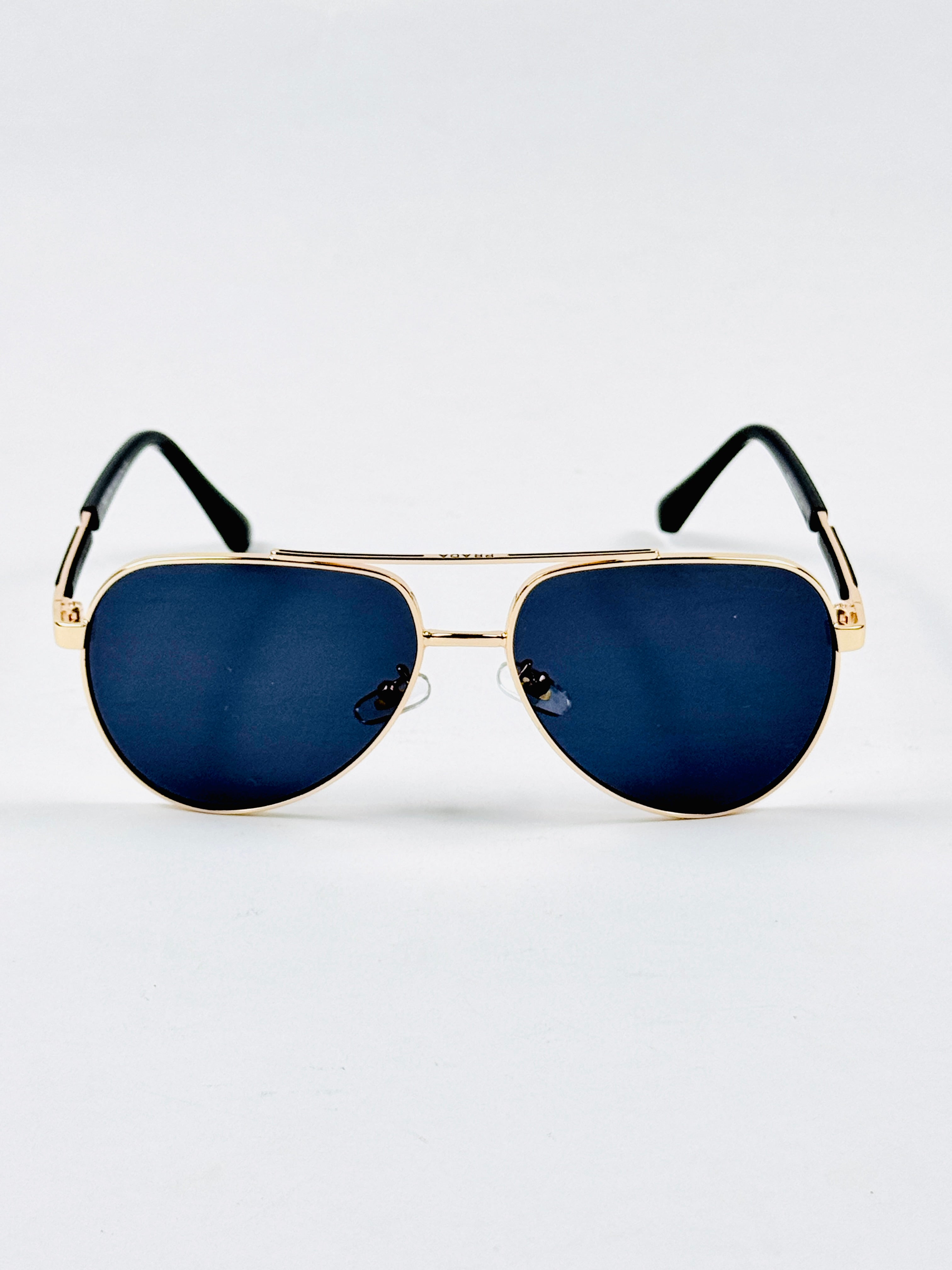 Prada – PR112 - 59 – Golden Black – Metal – Sunglasses