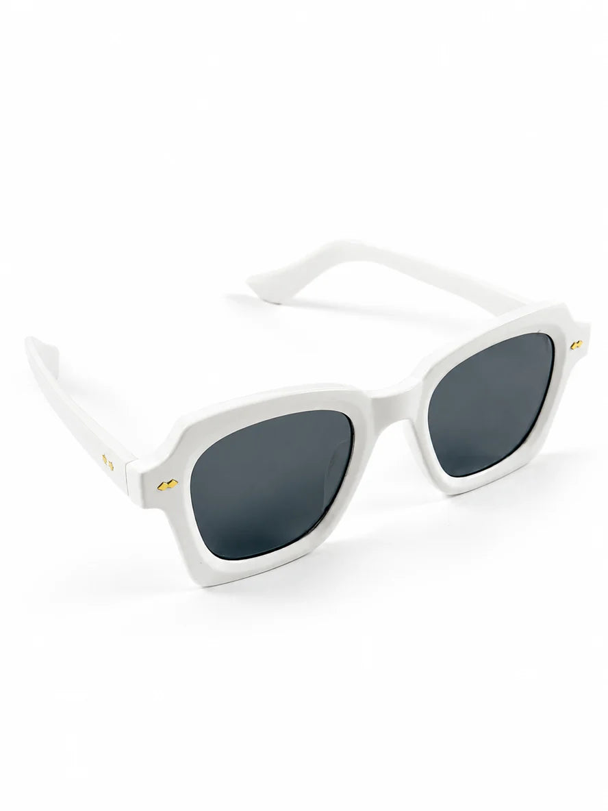 Moscot – 6504 – 47 - White Black – Acetate  – Sunglasses - Unisex