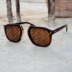 Fendi – 8035 - 55 – Brown - Acetate - Sunglasses – Unisex - Premium