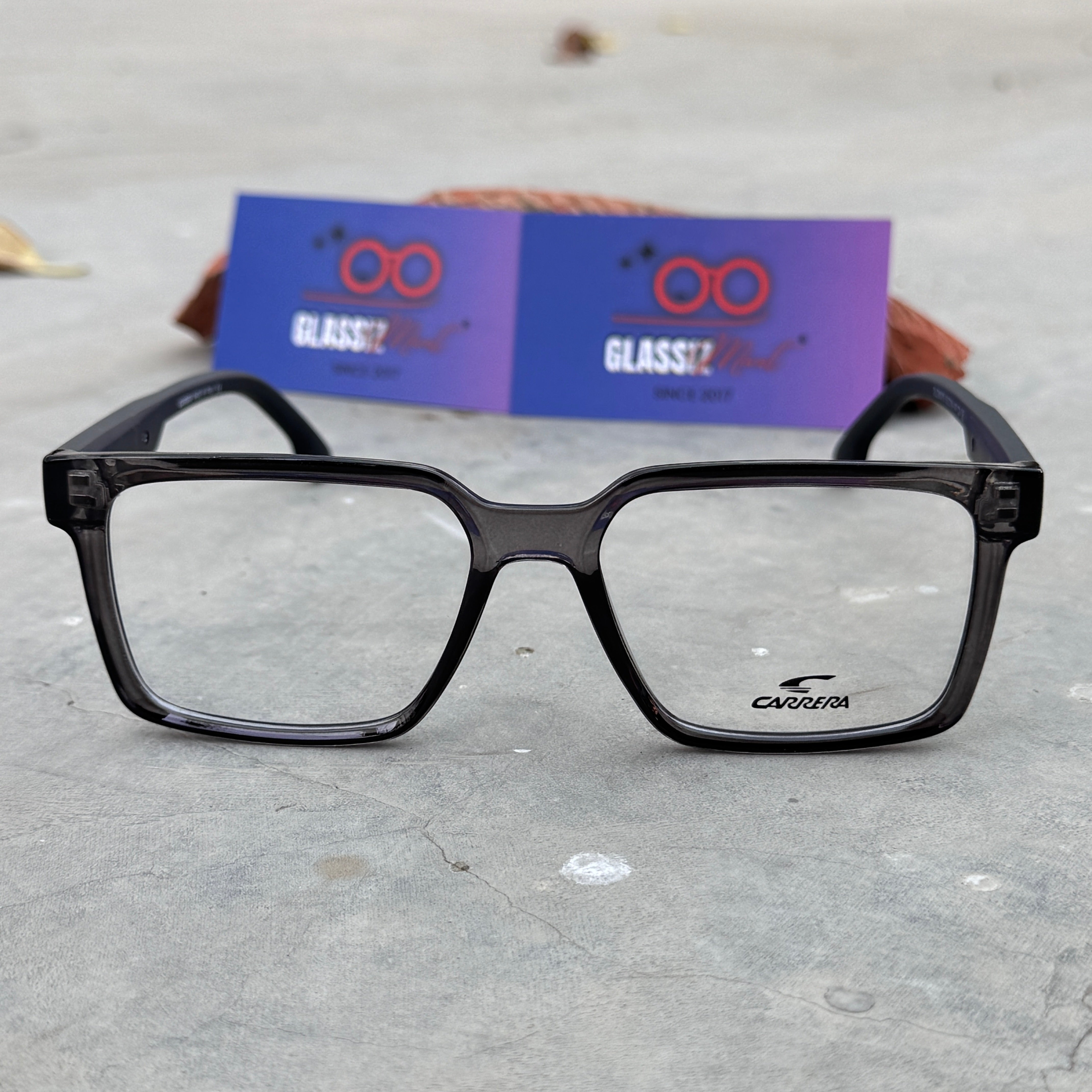 Carrera – 8075 – 52 – Grey - Acetate - Optics – Unisex - Premium