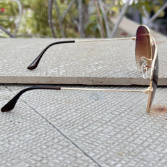 Rayban – 3035 – 62 – Golden Brown Gradient – Metal – Sunglasses – Unisex - Premium