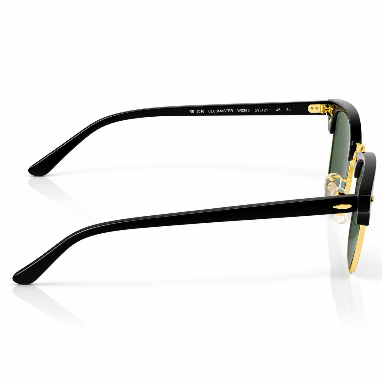 Ray Ban – 3016 – Clubmaster – Golden Black – Sunglasses - Premium