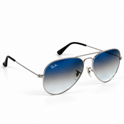 Rayban – 3026 – 59 – Silver Blue Gradient – Metal – Sunglasses – Unisex - Premium