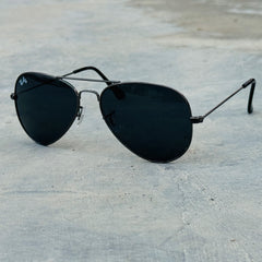 Rayban – 3026 – 62 – Grey Black – Metal – Sunglasses – Unisex