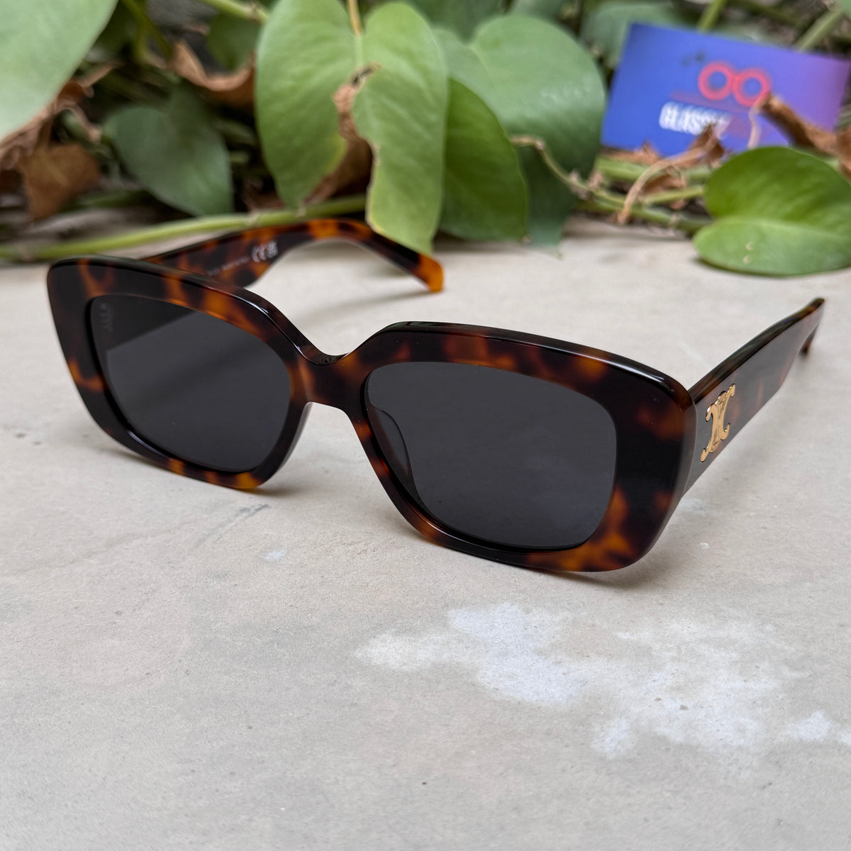 Celine – 40216 - 56 – Tortoise Black – Acetate - Sunglasses – Ladies - Premium