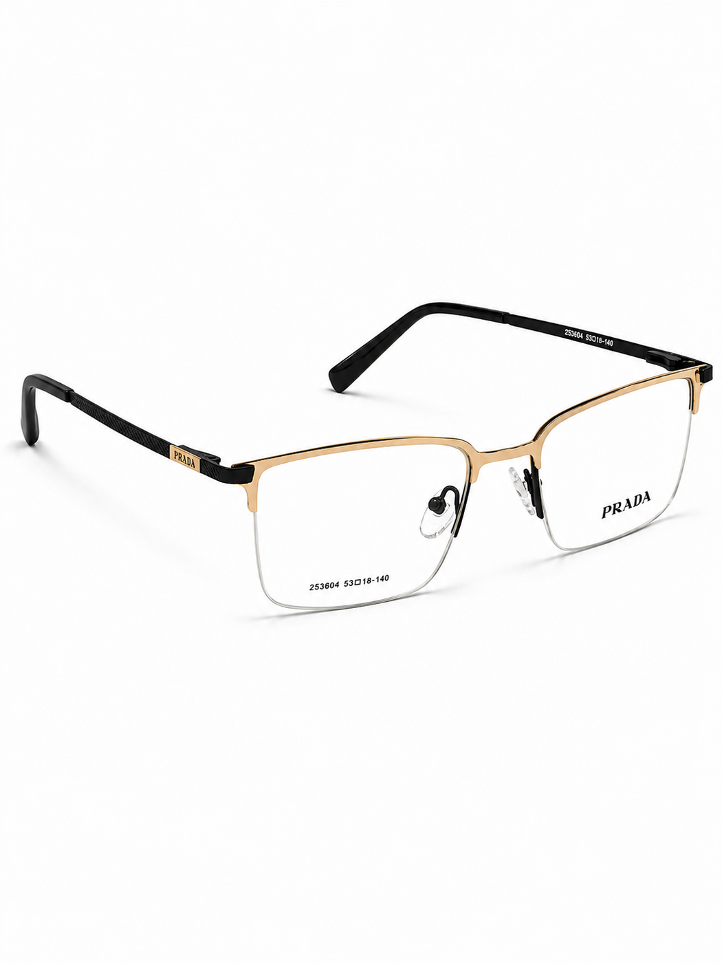 Prada – 253604 – 53 - Golden Black – Metal – Optics - Unisex