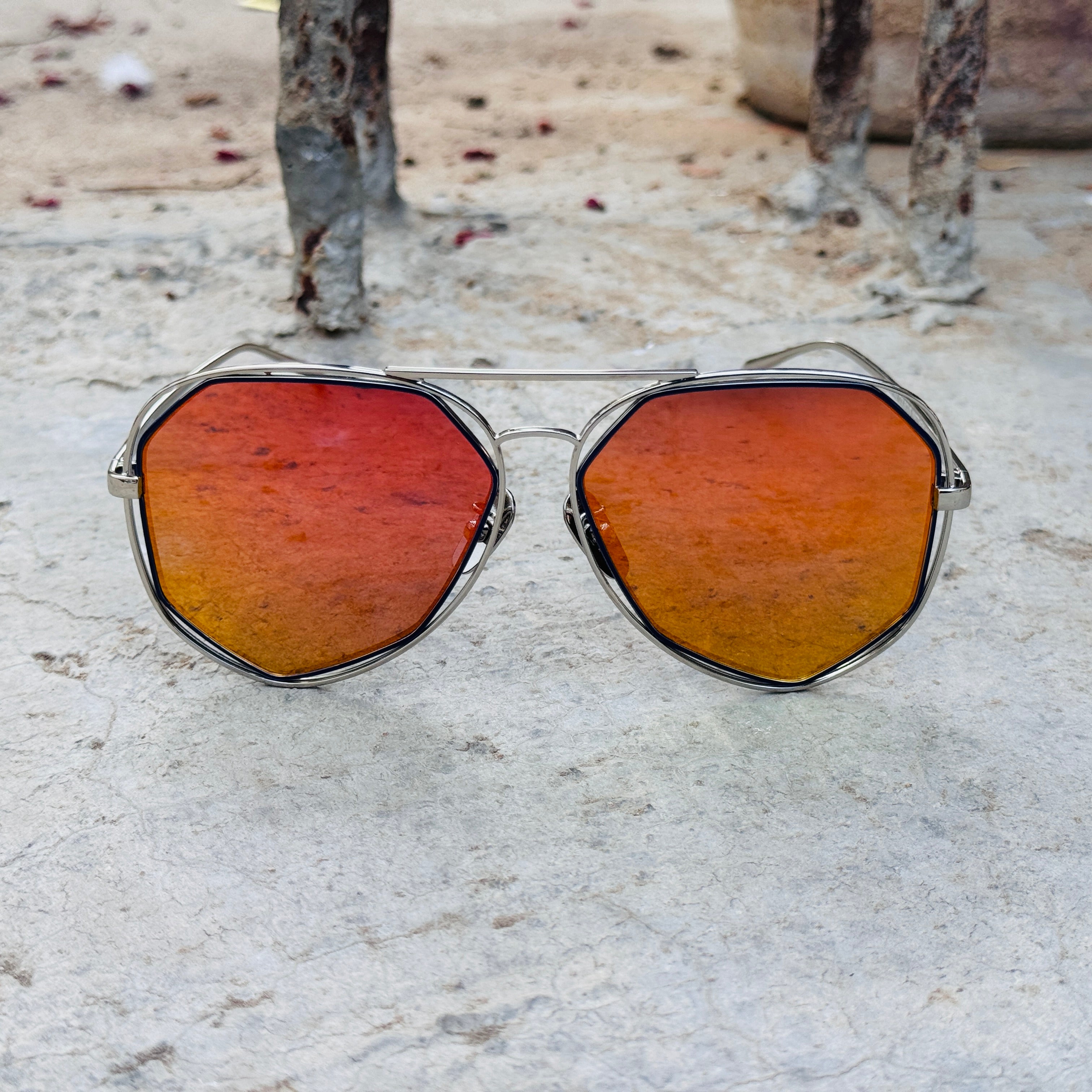 Gentle Monster – 129 - 58 – Silver Mercury - Metal - Sunglasses – Unisex - Premium