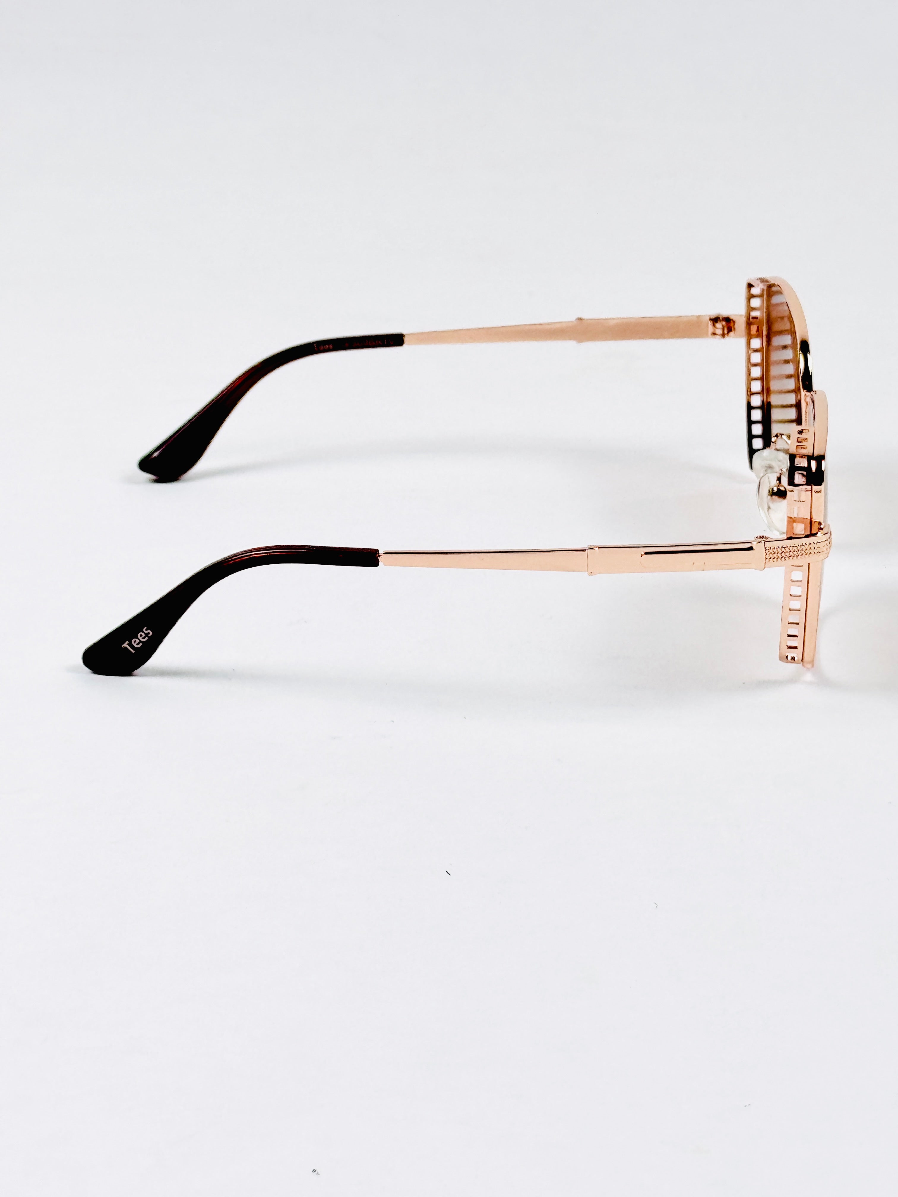 Tees – 2058 – 53 – Golden Brown – Metal – Sunglasses – Ladies