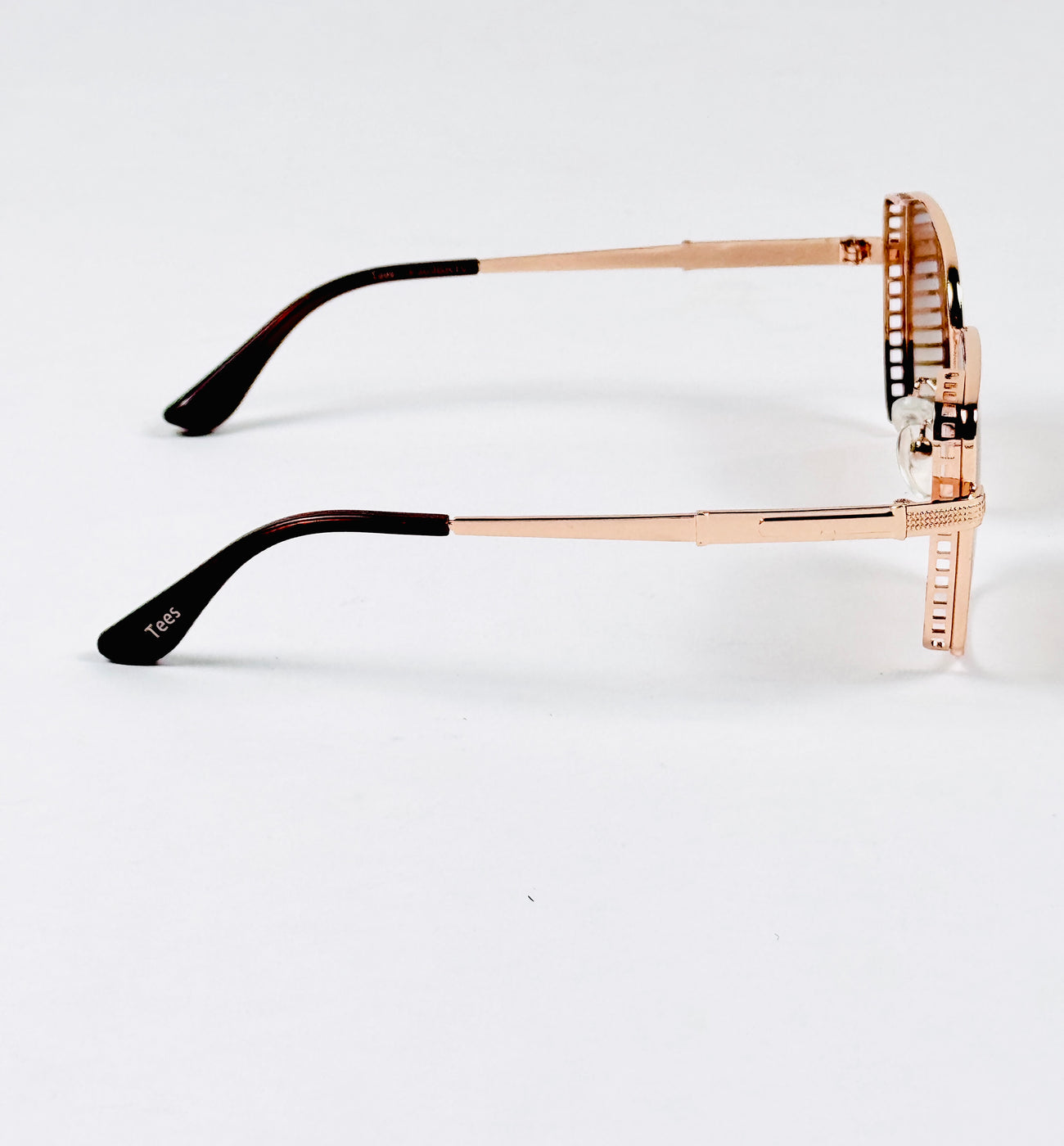 Tees – 2058 – 53 – Golden Brown – Metal – Sunglasses – Ladies