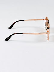 Tees – 2058 – 53 – Golden Brown – Metal – Sunglasses – Ladies