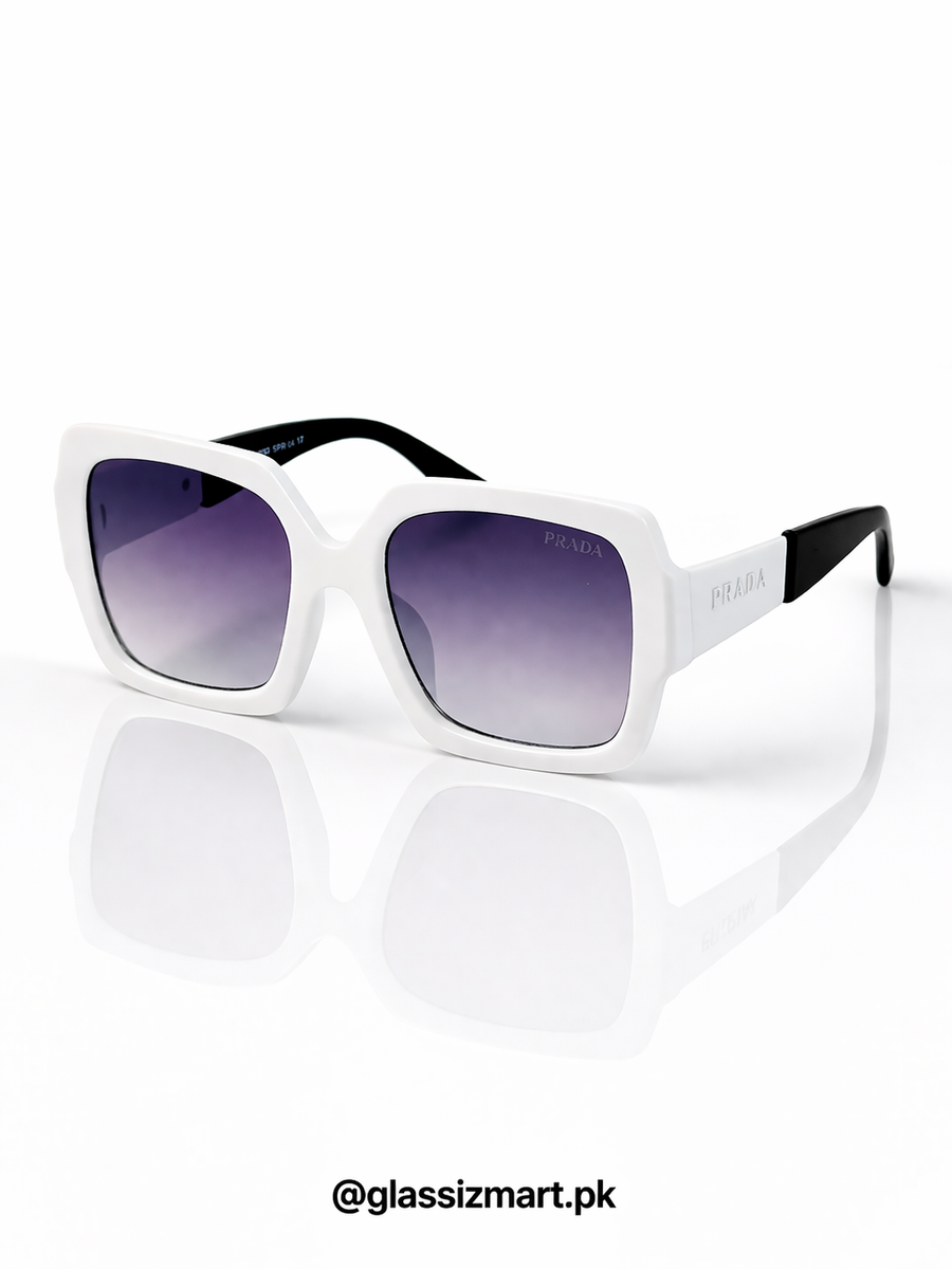 Prada – PR21ws – 60 – White Gradient – Acetate – Sunglasses – Ladies