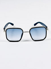 Mont Blanc – 341 – 52 – Silver Blue – Metal – Sunglasses – Unisex