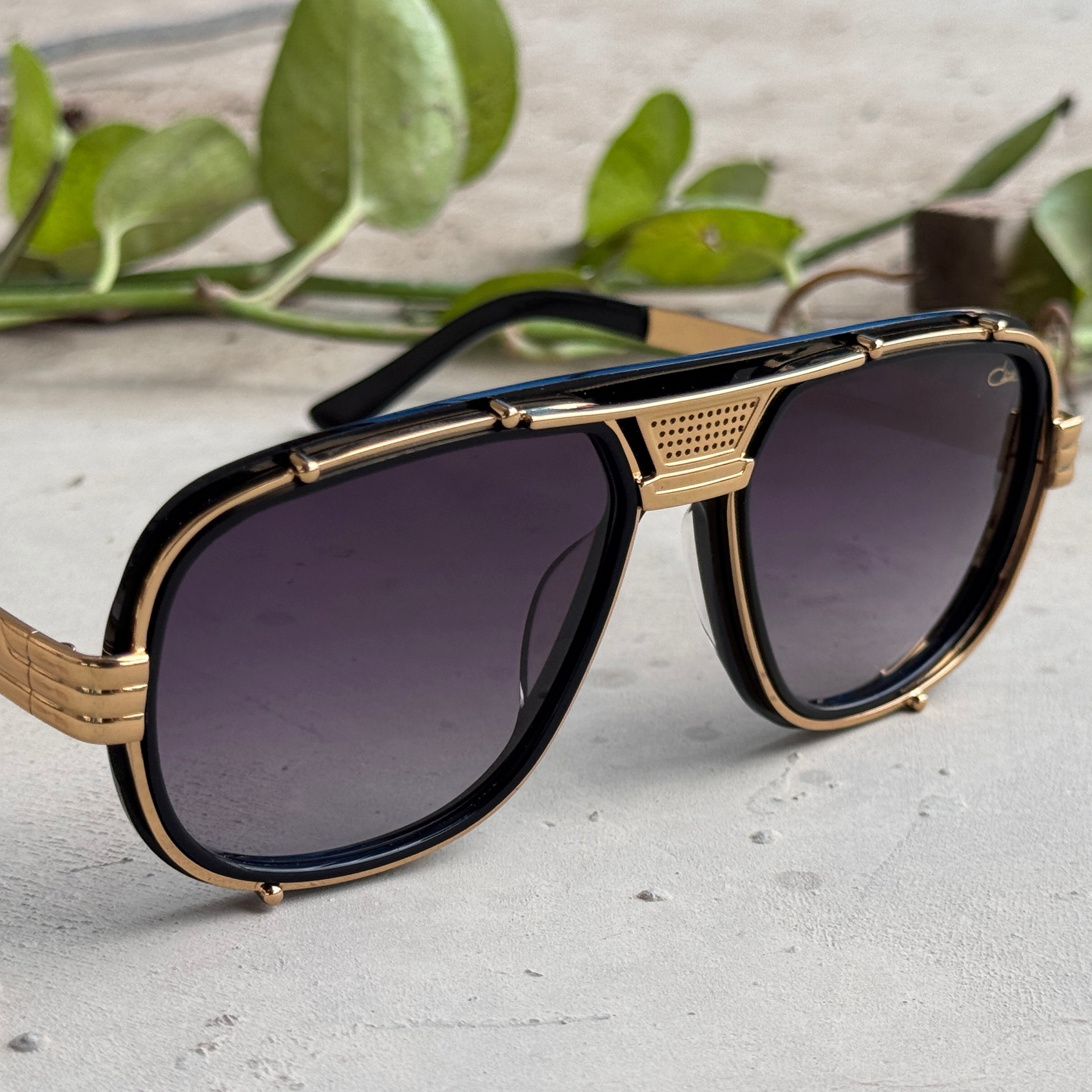 Cazal – 665 - 60 – Golden Black Gradient - Metal - Sunglasses – Unisex - Premium